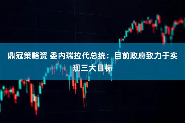 鼎冠策略资 委内瑞拉代总统：目前政府致力于实现三大目标