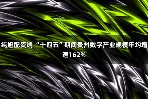 纯旭配资端 “十四五”期间贵州数字产业规模年均增速162%