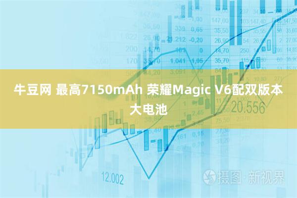牛豆网 最高7150mAh 荣耀Magic V6配双版本大电池